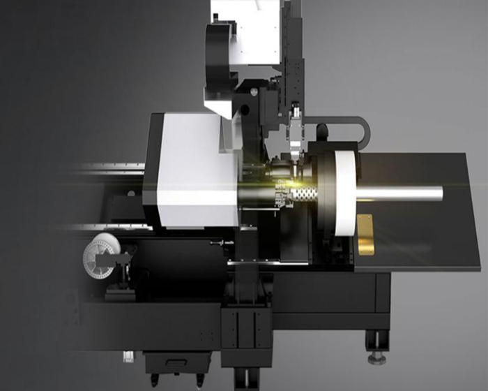 Front card offside,material saving and reliable Front card offside, front and rear cards work together to achieve two chucks cutting short tail material The last cut double card clamping cutting is more stable The shortest tail material is 30mm.